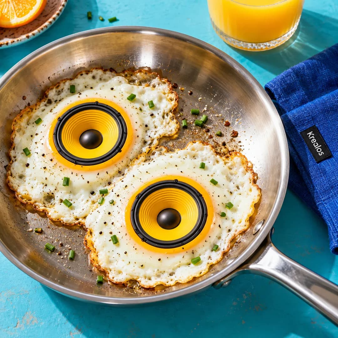 Dos huevos fritos que son parlantes
